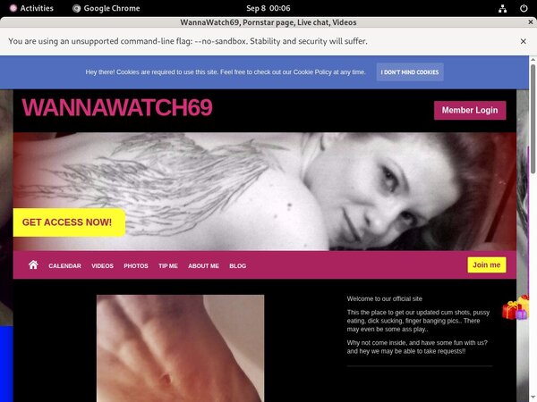 $1 WannaWatch69 Trial Membership