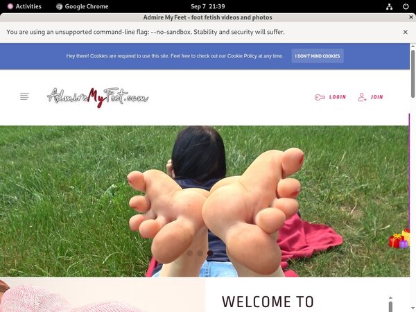 Admiremyfeet.com Acc