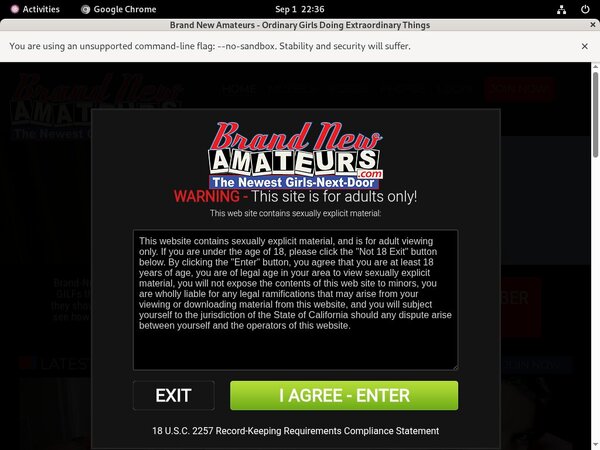 Brand New Amateurs Codes