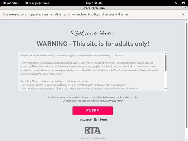 Charlie Forde Premium Account Login