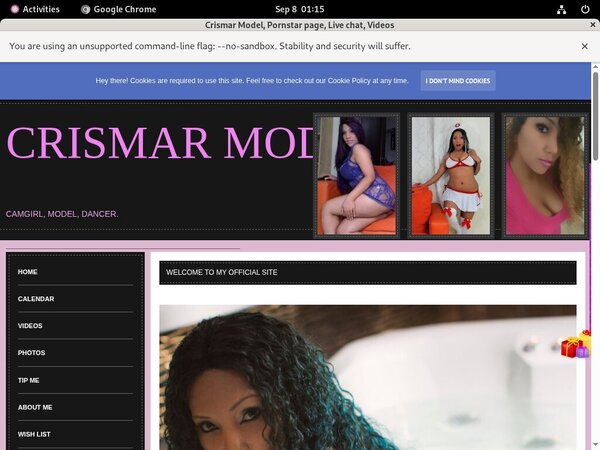 Crismarhotxxx.modelcentro.com Account Share