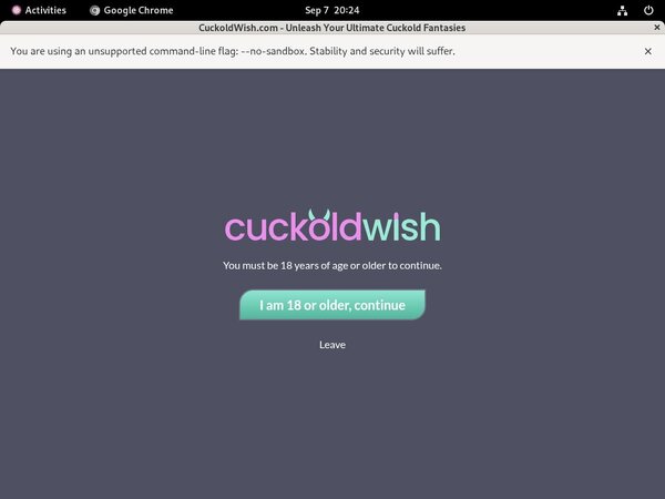 Cuckoldwish.com Limited Promotion Cuckoldwish.com Limited Promotion