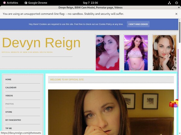 Devynreign.com Account Info