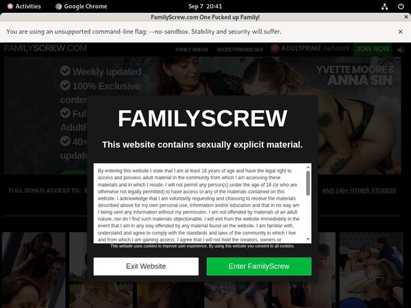 Family Screw Parola D'ordine Gratuito