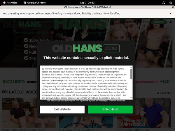 Free Account To Old Hans Free Account To Old Hans