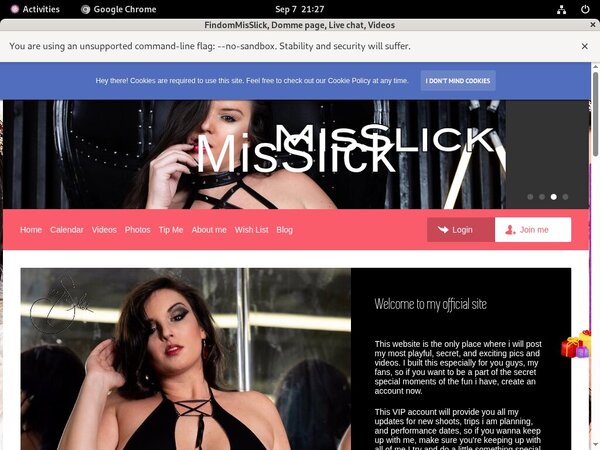 Free FindomMisSlick Acounts
