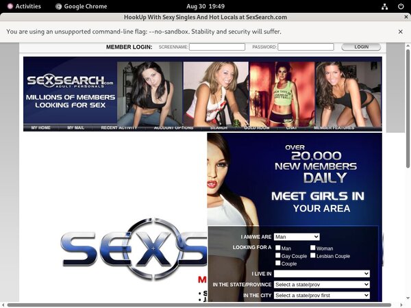 Free Sexsearch.com Trial Account