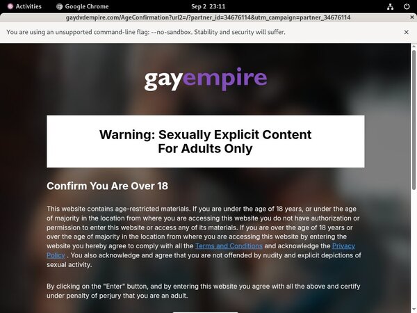 Free Working Gay Empire Accounts