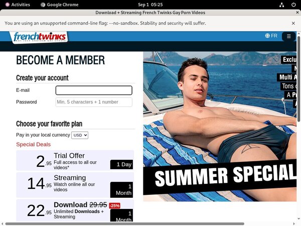 French Twinks Login Details