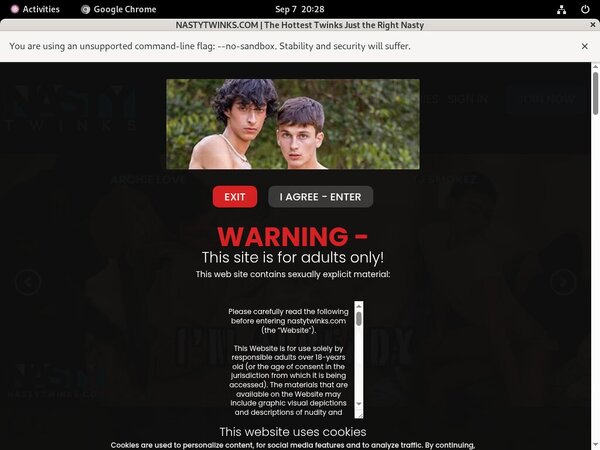 Nasty Twinks Discounted Membership