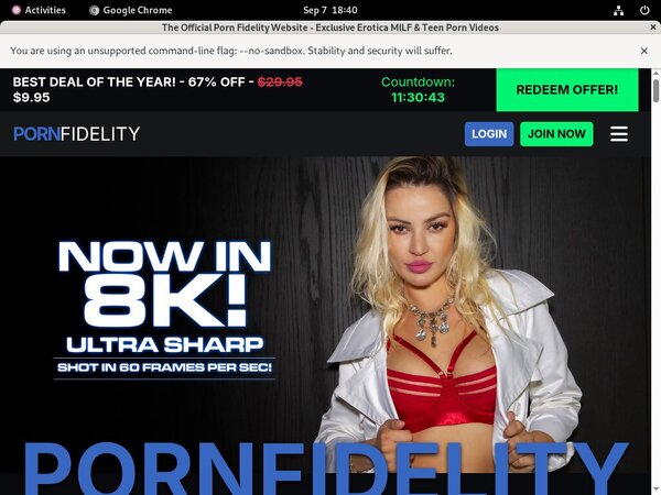 Porn Fidelity Signup Form