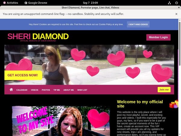 SheriDiamond Sign Up Page SheriDiamond Sign Up Page