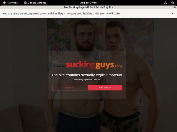 Toe Sucking Guys Account Trial