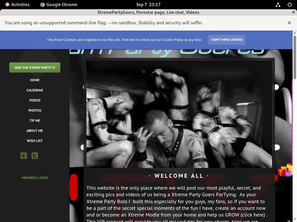 XtremePartyGoers Paypal Order