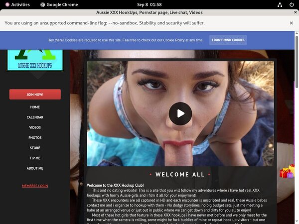 Get A Free Aussie XXX HookUps Membership