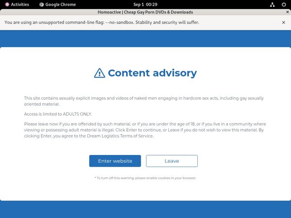 Homoactive Signup Page