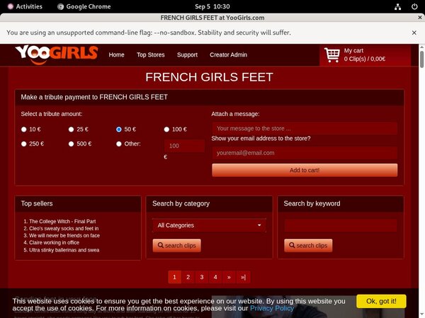 FRENCH GIRLS FEET Freies Konto