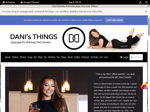 Join Dani Daniels Gift Card
